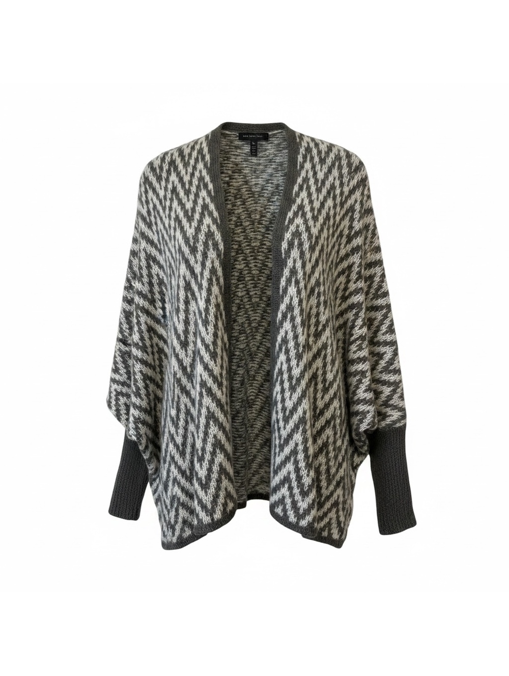 Wooden Ships Paola Buendia Zigzag Open Front Cardigan Sweater XS